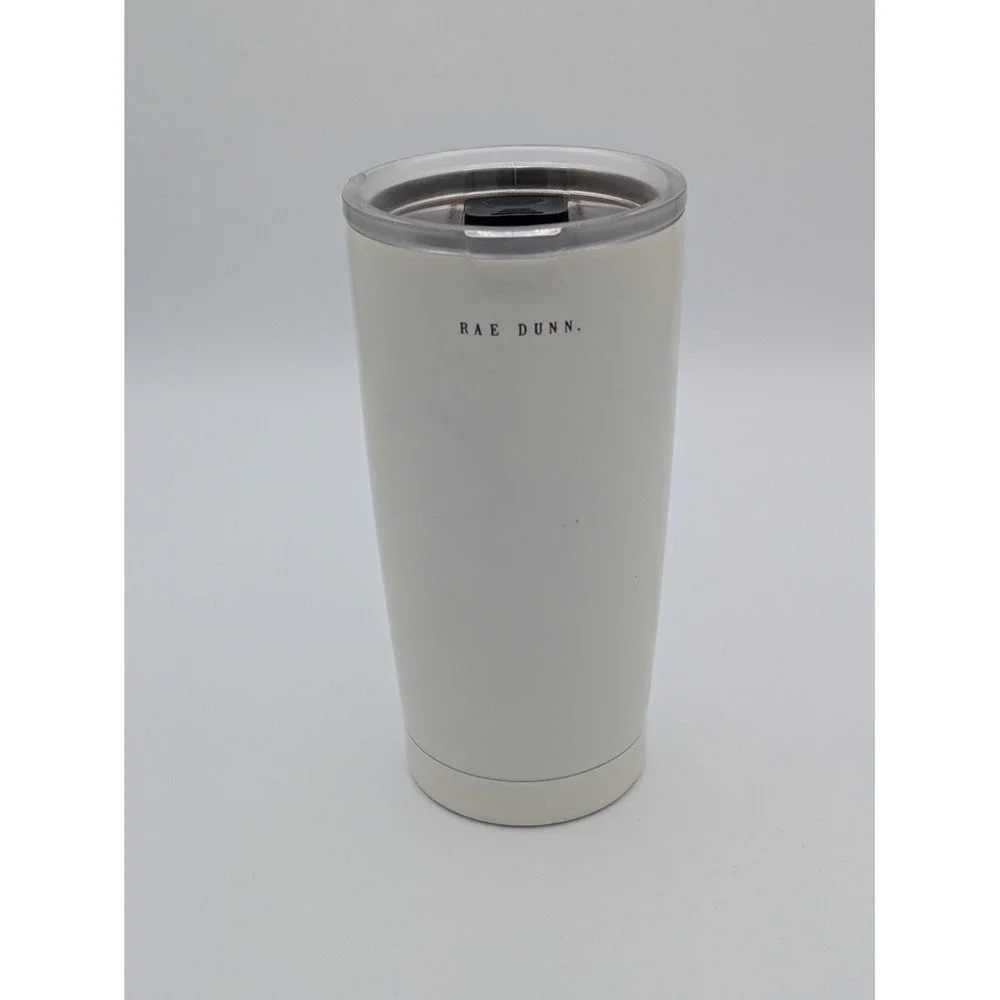 Rae Dunn Stainless Steel Insulated White 17oz Hunny Bunny Travel Coffee Tumbler
